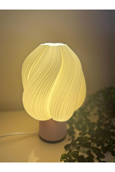 NadarStudio Modern Mantar Tasarım LED Gece Lambası - Sıcak Işıklı Modern Gece...