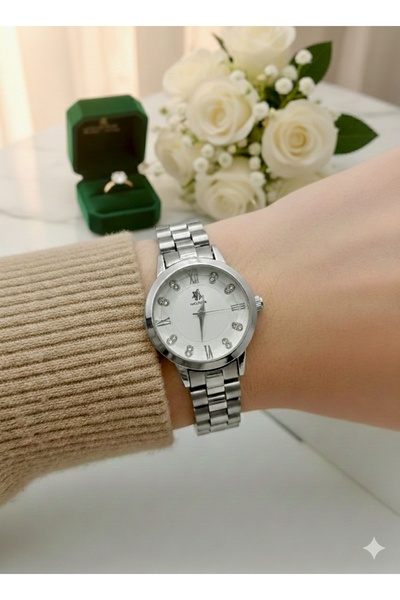 PW POLO WHITE ساعة اليد النسائية