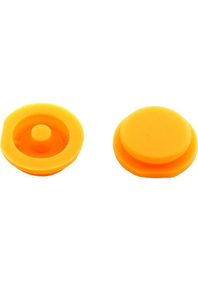 TECHSTAR Membrană de cauciuc, 2 butoane pentru cheie auto Smart Fortwo, City, Roadster - Techstar, culoare portocalie