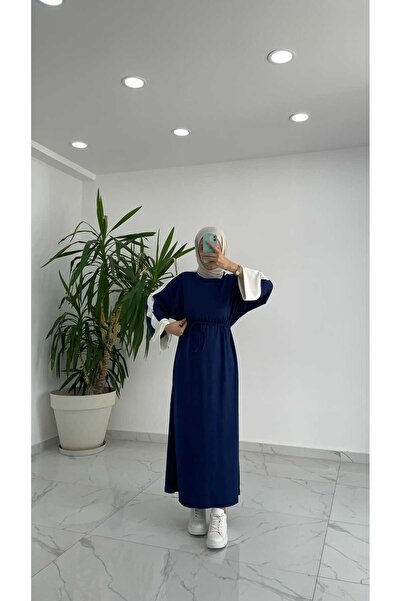 Minharir Γαρνιρισμένο Μακρύ Φόρεμα – Άνετο Καθημερινό Φόρεμα