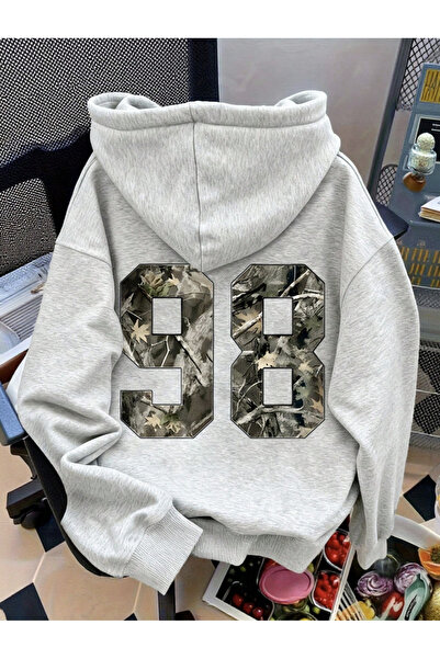 COHERENT Unisex Ανδρικό/Γυναικείο πολύχρωμο 98 Βαμβακερό φούτερ με κουκούλα μ...