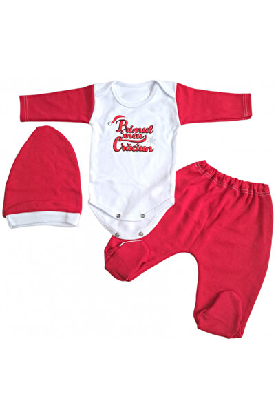 Bubu Kids Creations 3-piece Baby Christmas Outfit - Made in Romania