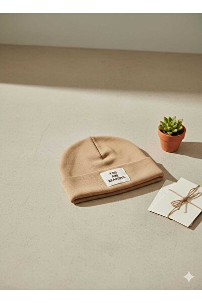 DEGA Cotton/Acrylic Fabric Solid Color Basic Rib Knit Beanie