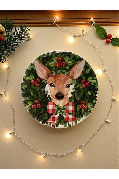 unique florya Duvar Tabağı Yılbaşı Yeniyıl Koleksiyonu Duvar Süsü Dekoratif T...