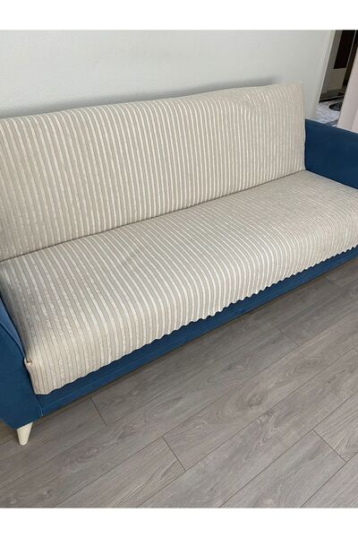 Akdere Ticaret Kaymaz Taban Süngerli Kadife Koltuk - Çekyat Örtüsü koltuk kılıfı