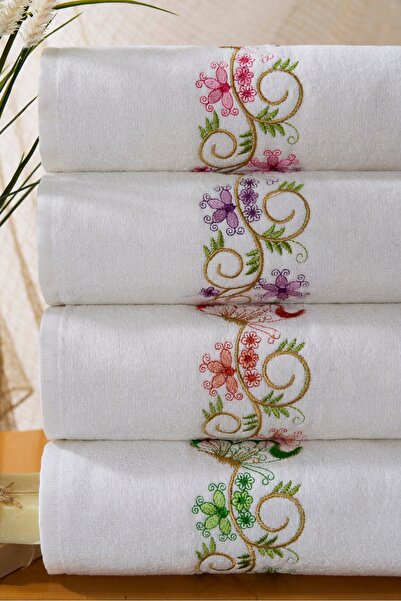 Familia Home 6-Piece Dowry Embroidered Velvet Hand Towel Set | Lilya
