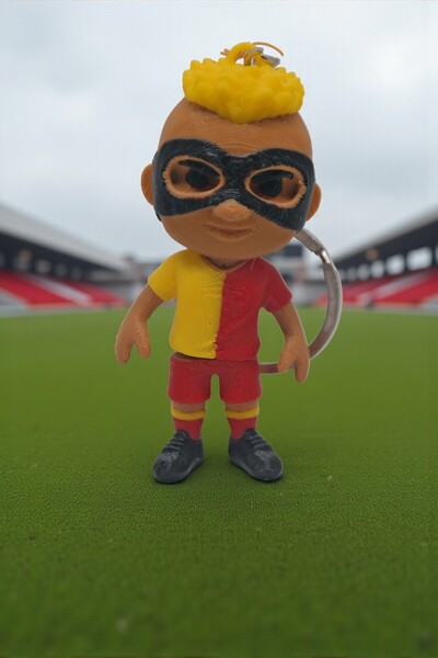 Uzman3D Osimhen Temalı Figür Anahtarlık – Özel Üretim