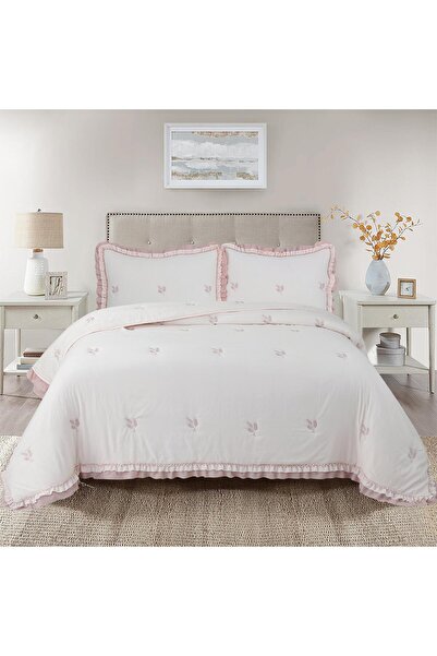 Bikaya Home Perla Double Bedspread Set - 240X260 cm - with Pvc Bag - Daily and Dowry