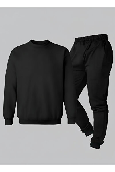 LORVEX Детски унисекс комплект (суитшърт - спортен екип) Едноцветен, без печа...