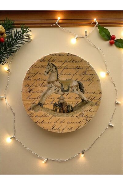 unique florya Duvar Tabağı Yılbaşı Yeniyıl Koleksiyonu Duvar Süsü Dekoratif T...