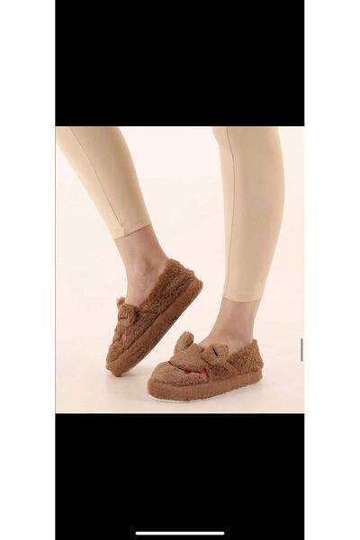 Legend Aksesuar Figured Plush Slippers Non-Slip Sole