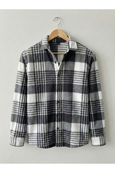 viperkombin Men's Fleece Shirt Winter Regular Tok Fabric