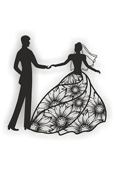 AS TASARIM LAZER AS TASARIM gelin damat modeli ahşap dekorasyon duvar süs tab...
