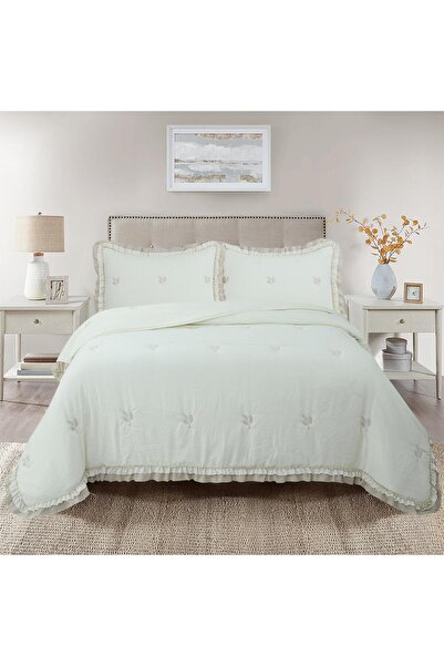 Bikaya Home Perla Double Bedspread Set - 240X260 cm - with Pvc Bag - Daily and Dowry