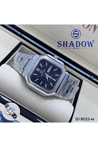 SHADOW Elegant Men's Watch - Octagonal Square Case - Day & Date Function