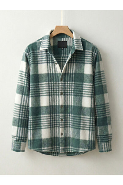 viperkombin Men's Fleece Shirt Winter Regular Tok Fabric