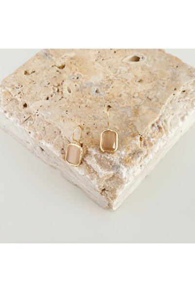 Vesce Atelier Chalcedony Drop Earrings A.Brown