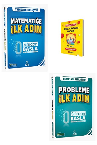 Arı Yayıncılık Arı TYT Matematiğe ve Probleme İlk Adım Sıfırdan Başla + Planl...
