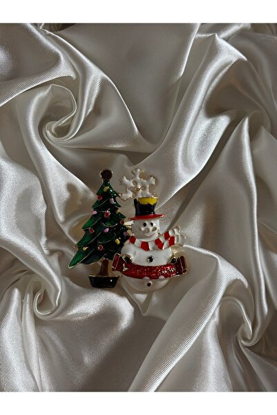 Mihristore Yılbaşı Temalı Broş Noel Broş Yeni Yıl Hediyesi