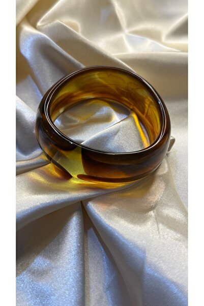 BUSİELLE JEWELRY Bone Acrylic Resin Brown Bracelet