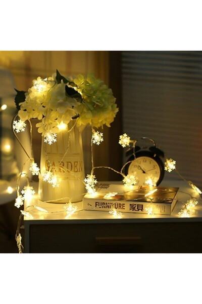H Pp Hello Peoples Snowflake Led, 10 Meters 60 Leds with 8 Animations, Daylight Crystal Led Christmas Tree with Plug
