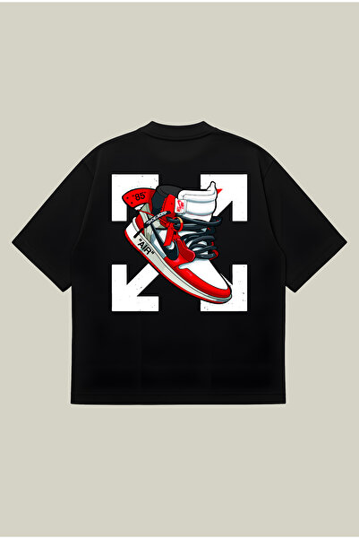 PURE POWER Tricou Off-White Jrd Boxy Fit supradimensionat unisex tricou – cu imprimeu |   Îmbrăcăminte de stradă