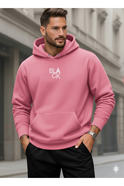 NİCE Ανδρικό φούτερ με κουκούλα Μαύρο