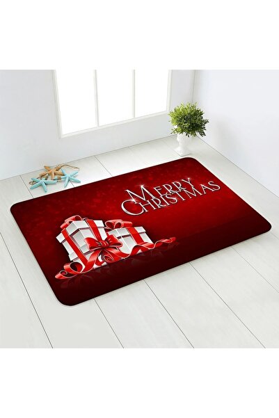 OEM Entrance mat, polyester, 40x60 cm, red, washable