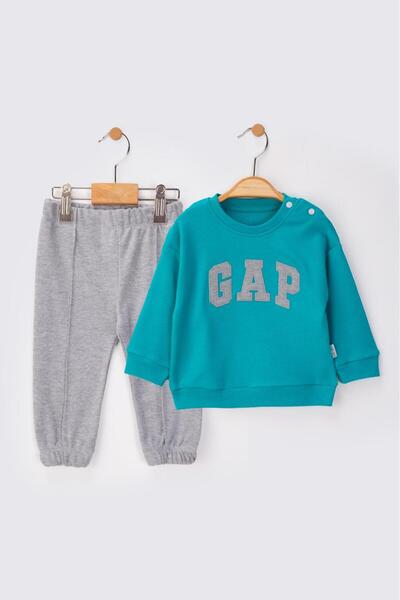 baby flamindo Baby Double Seasonal Pajama Set with Combed Cotton Embroidery Detail