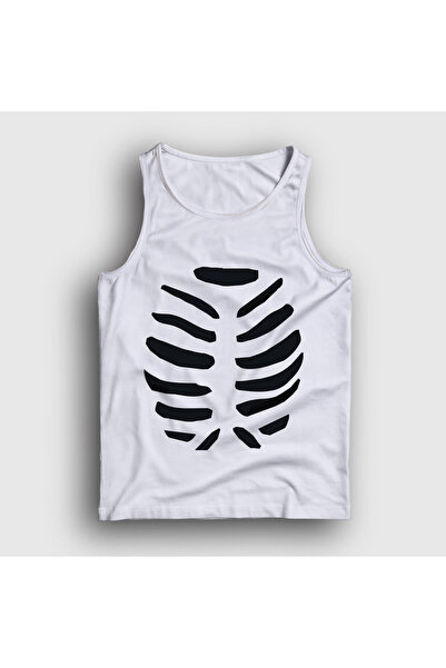 Presmono Unisex White Halloween Couple Lover Skeleton Tank Top 580898Tt