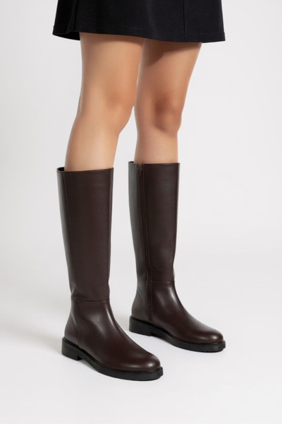 muhhu moda Daily Flat Sole Boots Full Mold