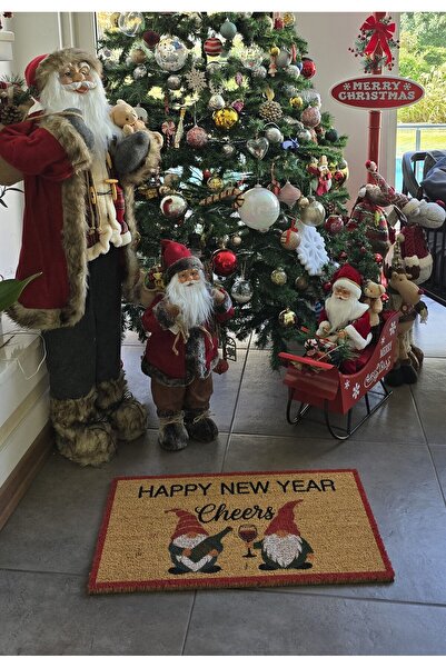 LAMONETA Elf Happy New Year New Year's Eve Front Door Koko Doormat