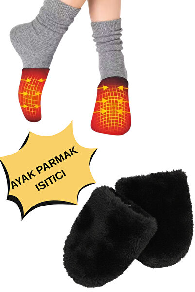 Leiste Foot Teo Plush Toe Warmer 1 Pair Stretchy Over-Sock Half Short Toe Socks