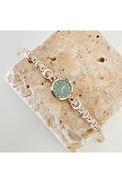 Vesce Atelier Mois Gold Green Watch