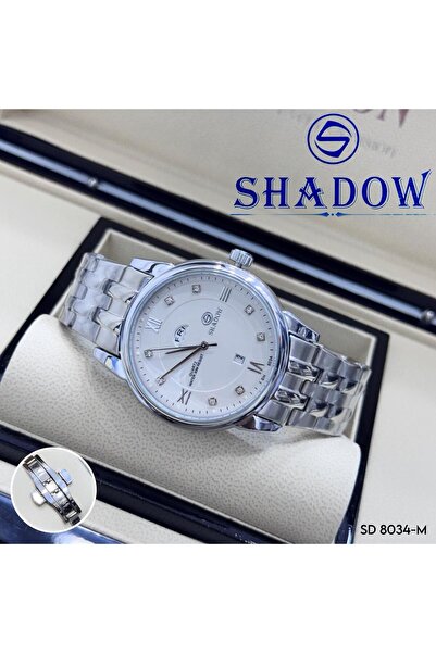 SHADOW Luxury Men's Watch - Day & Date Function - Classic Design with Crystal Markers