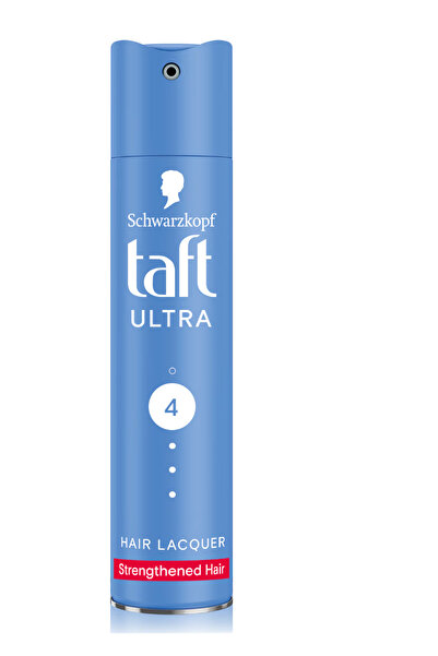 Taft Ultra Strong Hairspray, hold level 4, vegan formula, 250 ml