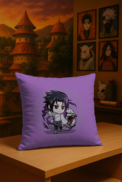 Charmbi غطاء وسادة ناروتو أنيمي مطبوع من القماش الناعم مطبوع رقميًا على الوجه...