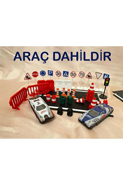 Eta3d Mini Trafik Eğitim Seti Yol & Trafik Levhaları Dubalar Çocuk Eğitici Se...