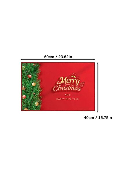 OEM Christmas rug, 1PC, super absorbent, microfiber, non-slip, multicolor, 40x60cm