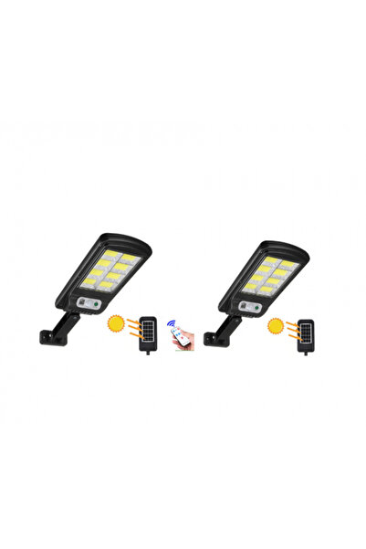 OEM pack of 2 solar street lamps 2x160 LEDs, motion sensor