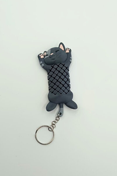 Rodopiva حلية متحركة على شكل قطة لحقيبة المفاتيح