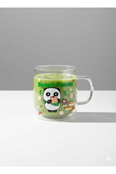 Ta-Fu Global 500ml Glass Cup with Silicone Lid and Straw