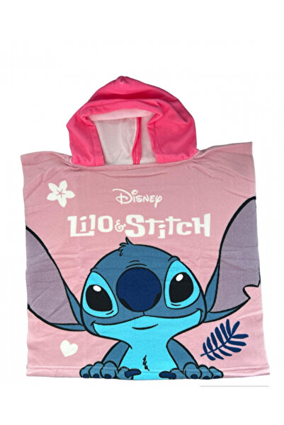 Disney Microfiber poncho towel, girls, Lilo & Stitch, 50 x 100 cm