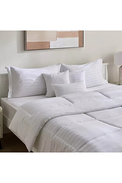 HOME AURAA SOMNIA KING COMFORTER-7 PCS SET-WHITE