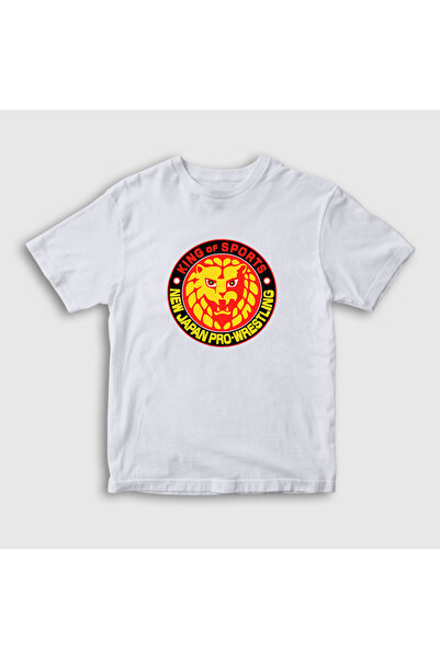 Presmono Unisex Kids White Njpw Wrestling New Japan Pro Wrestling T-Shirt 583371Tt
