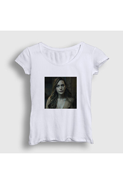 Presmono Women's White Love Quinn Dizi You T-Shirt 583051Tt