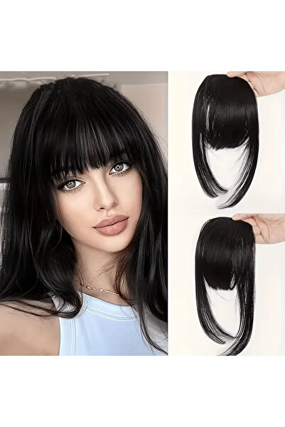 Zeysum Crna boja, kopča za šiške, prirodan izgled, perika