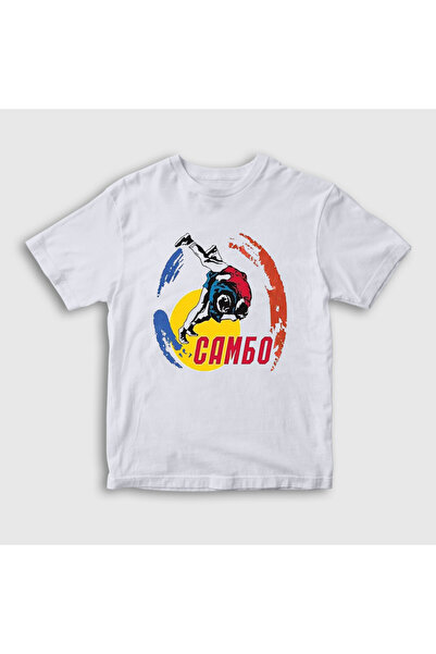 Presmono Unisex Kids White Throw Ufc Mma Fighter Sambo T-Shirt 584412Tt