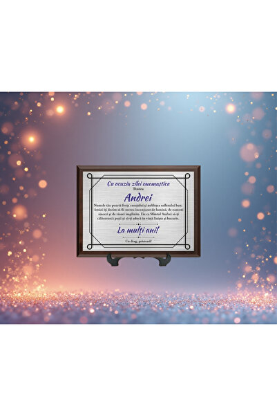 CrisPrint Personalized Rectangular Slate Board – Gift for Andrei