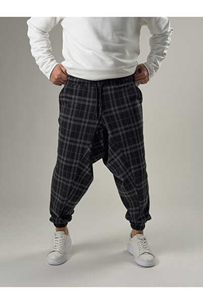 COCOPELLI Men's Plaid Sports Baggy Pants Coc2575